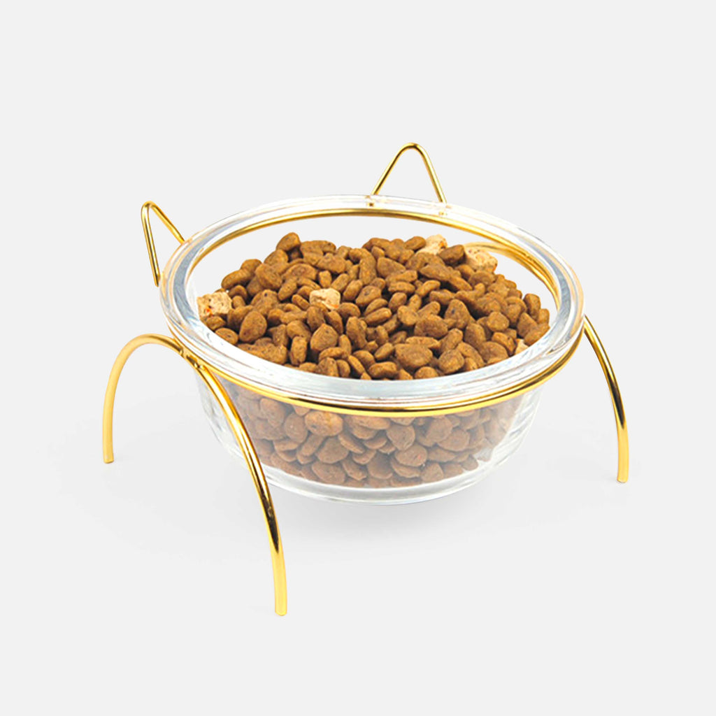 Plato de comida para mascotas - Cat gold