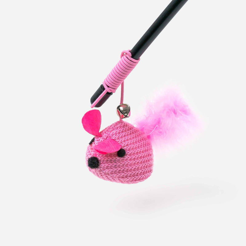 Ratón color rosa para hacer jugar a tu gato