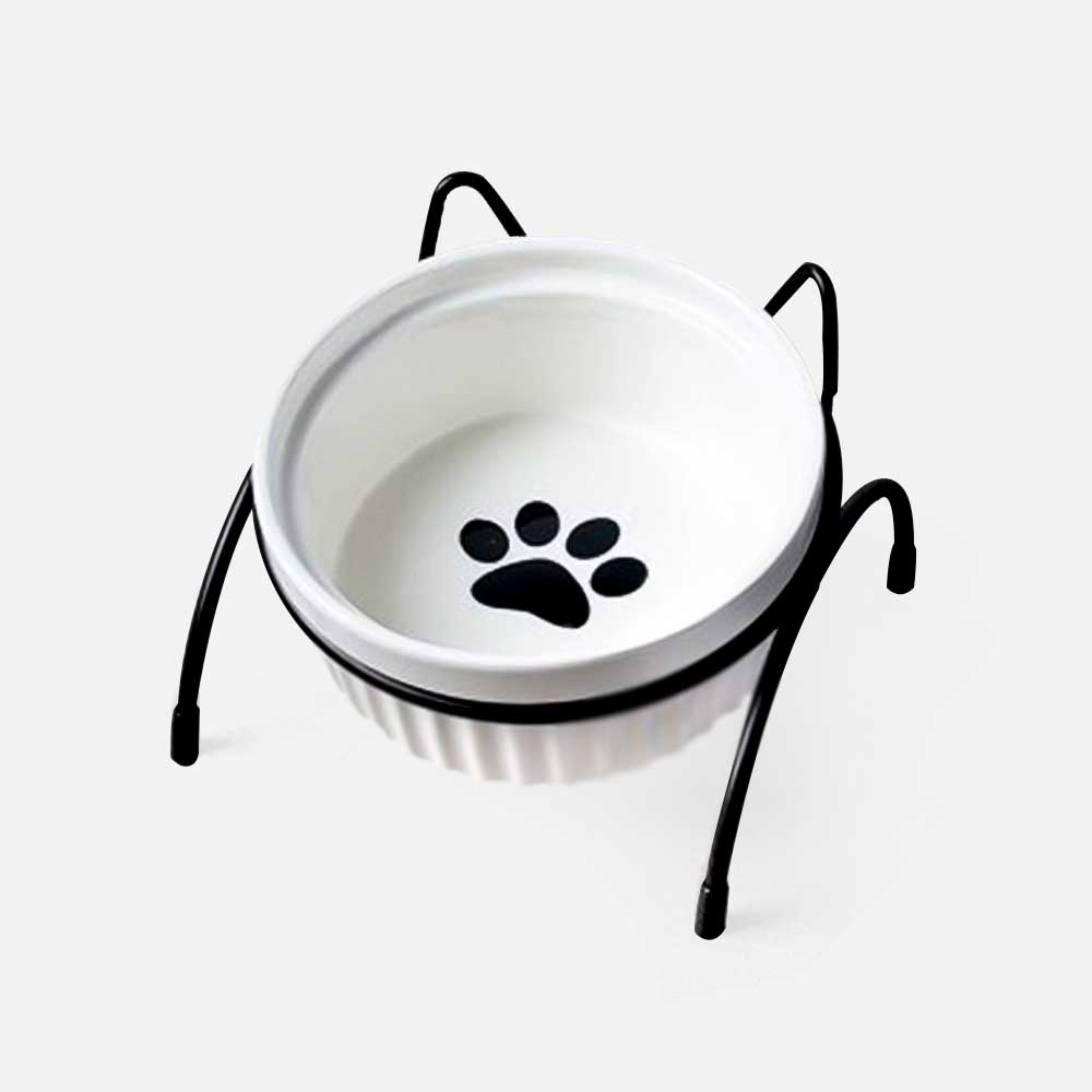 Plato de comida para mascotas - Cat Black
